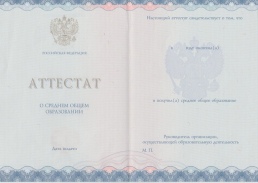 Аттестат 11 классов с 2014 по  2025 год